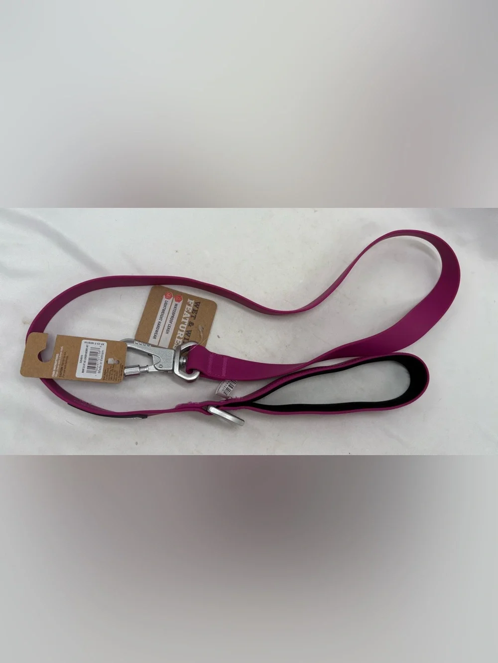 Arcadia Trail Dog Leash Waterproof Purple 4’, Orange Collar L,  Cooling Bandana+